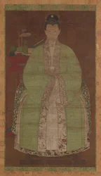 Portrait of a woman in green, Possibly Ming dynasty, 17th century.    1205641   ja       japanese Successfully Translated  Original: Shepherd in a Landscape Translat: Shepherd in a Landscape 1254793 ja japanese Successfully Translated Original: Fencing in 