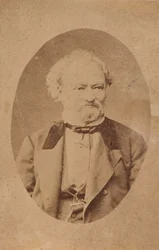 ピアニストで作曲家のフェレンツ・エルケルの肖像、1810～1893年頃。 1875年。