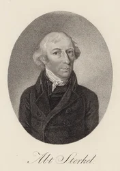 ピアニストで作曲家の Franz Xaver Sterkel 1750-1817、1816 の肖像。