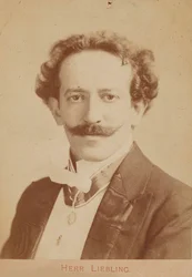 ピアニストで作曲家のゲオルク・リーブリングの肖像、1865～1946年頃。 1900年