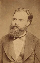 作曲家アントニン・ドヴォルザークの肖像 1841-1904年、c. 1880年。