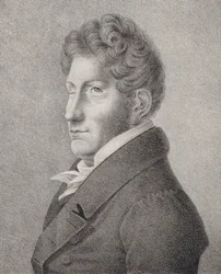 作曲家フリードリヒ・クーラウの肖像1786-1832。