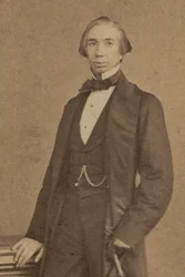 作曲家ヘンリー・ブリンリー・リチャーズの肖像 1817-1885、1855年頃。