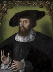 デンマーク王クリスチャン 2 世の肖像 (1481 ～ 1559 年、1514 ～ 1516 年)。