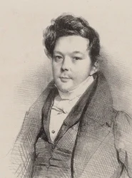 作曲家オーギュスト・マチュー・パンセロンの肖像 1796-1859, 1820.