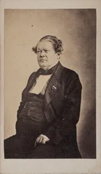 作曲家Auguste-Mathieu Panseron 1796-1859の肖像（1855年頃）。