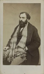 作曲家Ferdinand Poise（1828-1892）の肖像（1875年頃）。
