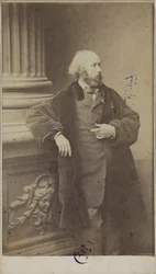 作曲家Félicien David（1810-1876）の肖像（1861年）。