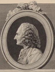 作曲家ジャン＝フィリップ・ラモーの肖像画（1683～1764年）。
