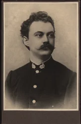 作曲家カレル・セボール・シェボル（Karel Sebor Schebor 1843-1903）の肖像（1870年頃）。