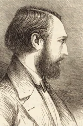 ピアニストで作曲家のルイスラコム1818-1884の肖像。
