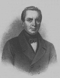 詩人イヴァン・ペトロヴィッチ・ミヤトレフ1796-1844、19世紀初頭の肖像。
