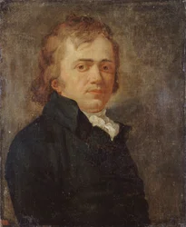 詩人・劇作家Marie-Joseph Chénier 1764-1811の肖像（1795年）。