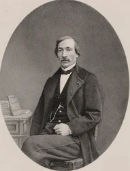 ヴァイオリン奏者で作曲家のデルフィン・アラードの肖像 1815-1888 , 1870.
