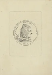 バイオリニストで作曲家のミケーレ・マスシッティ1663-1760、1726の肖像。