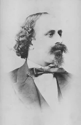 バイオリニストで作曲家のモリッツケスマイヤー1831-1884の肖像。