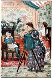 1884年の若い女性にふさわしいキャリアとしてのポートレート写真