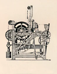 パワールームの側面図、1836、1904