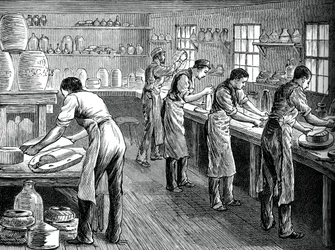 職場でのプレッサー、c1880