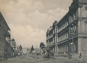 プレトリア-南向きのマーケットストリート、c1912。