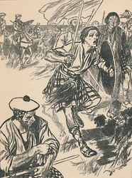 カロデンの戦いでチャーリー王子、c1907