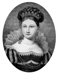 アルベール王子の母、サクセゴータアルテンブルクのルイーズ王女、1901年