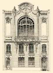 パリの民家、1903年。