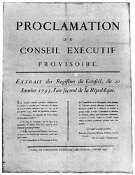 フランスのルイ16世の執行命令、1793年1894年