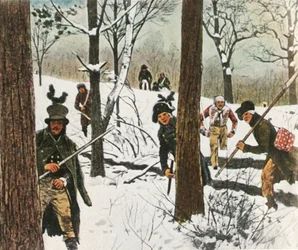 プロイセンの兵士たちは、1807年1月、1936年、フランスによる投獄から逃れました。