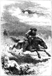 ポール・リビアの追跡、スカウト、1775年c1880