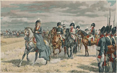 ルイザ女王、プロイセン軍を再検討、1896年