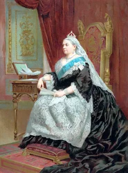 1887 年のゴールデン ジュビリーの時のビクトリア女王 1819 ～ 1901 年