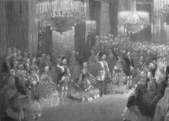 1845年1月6日、バッキンガム宮殿でのビクトリア女王ジョージアンコスチュームボール、1901年。