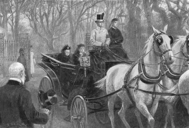 ビクトリア女王最後のドライブ、オズボーン、1901年1月15日。