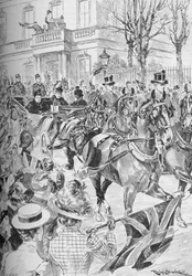 ビクトリア女王がロンドンを最後に訪れたのは1900年1月、1906年3月です。