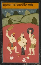 MeghamalharのRagini Desakh、c。 1770–1790。