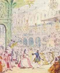 Ranelagh Gardensのロタンダで踊るランダルフとヒルダ、1842年、1903年