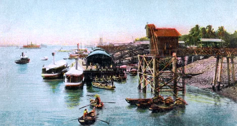 ラングーンハーバー、ミャンマー、c1900年代