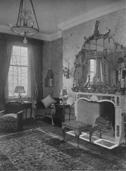 レセプションルーム、ミスアンモーガンの家、ニューヨーク市、1924