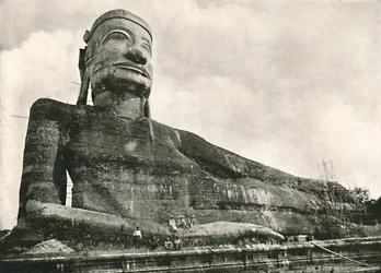 涅槃仏、ウインガバ、ラングーン、1900年。