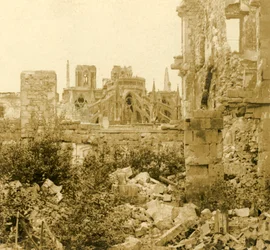 ランス大聖堂、フランス北部ランス、c1914-c1918