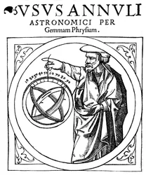 Reiner Gemma Frisius、オランダの天文学者、地理学者、地図製作者、数学者、1539年