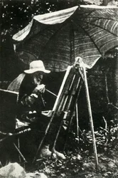 屋外でのルノワール絵画、c1910s、1947。
