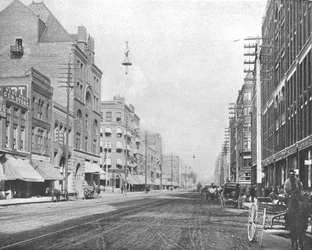 リバーサイドアベニュー、スポケーン、ワシントン、米国、c1900。
