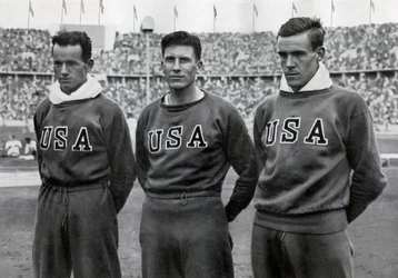 ロバートクラーク、グレンモリス、ジョンパーカー、アメリカの選手、ベルリンオリンピック、1936年