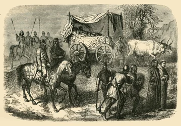 Roi Faineant Royal Sluggard of the Merovingian Race、7世紀、1890年。