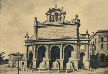 ローマ-1610年、1910年にフォンタナの設計から建てられた、ポールVの水道橋の噴水