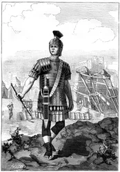 紀元前1世紀、ジュリアスシーザーの下でガリアを征服したローマの百人隊長1882〜1884年