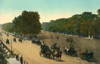 ロットンロウ、ハイドパーク、ロンドン、c1910。
