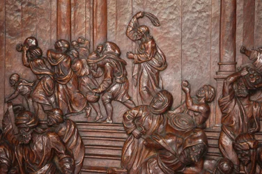 サン・フランシスコ・エル・グランデ王立バシリカJesus chasse les marchands du temple Madrid Spain